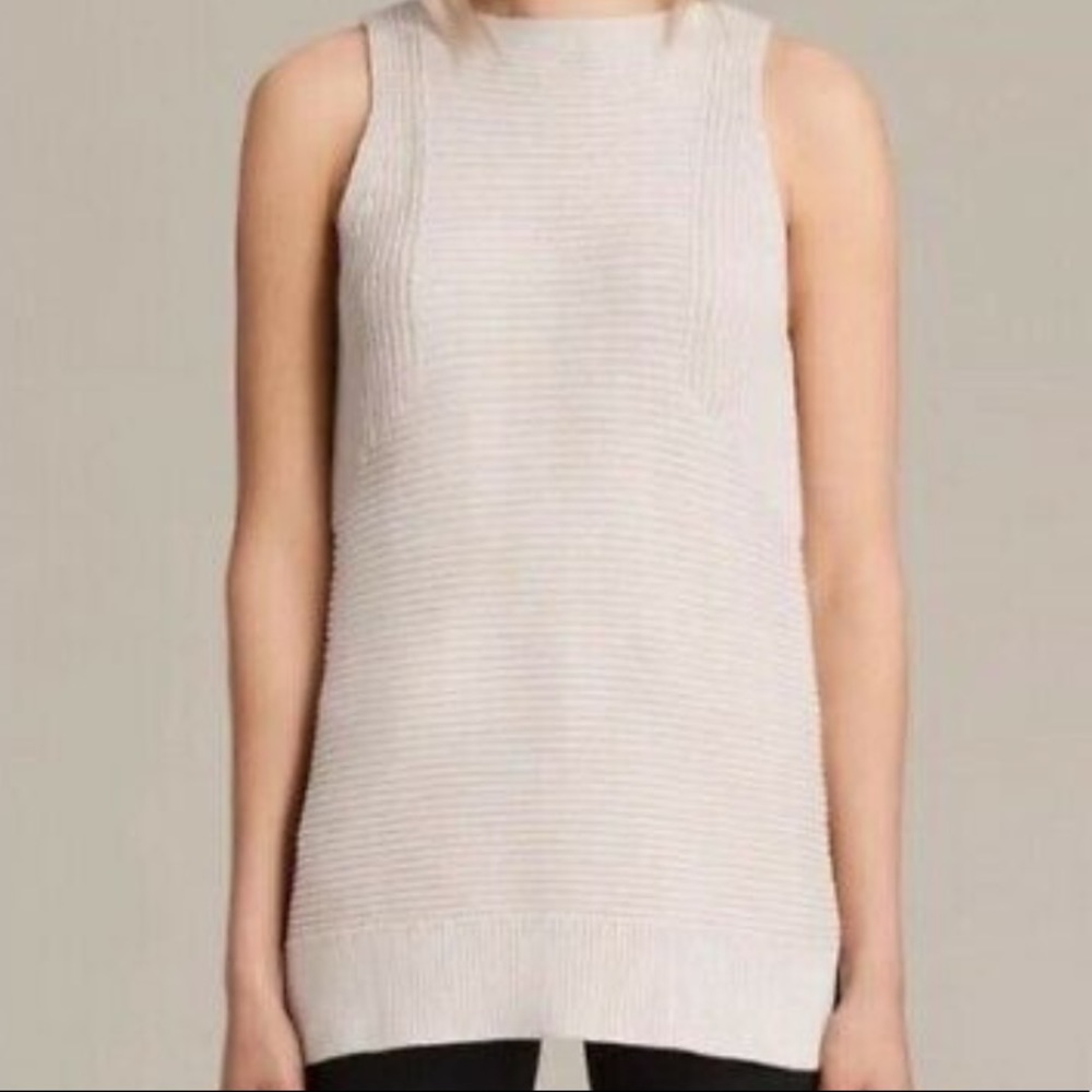 ALLSAINTS blush pink sweater top